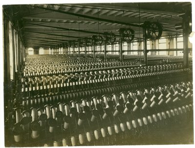 Carpet Yarn Spinning, Leas Spinning Mill, 1923 by English Photographer